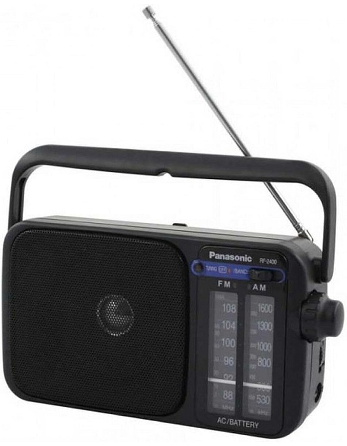 راديو رقمي محمول عالي الجودة من باناسونيك RF-2400D - اسود