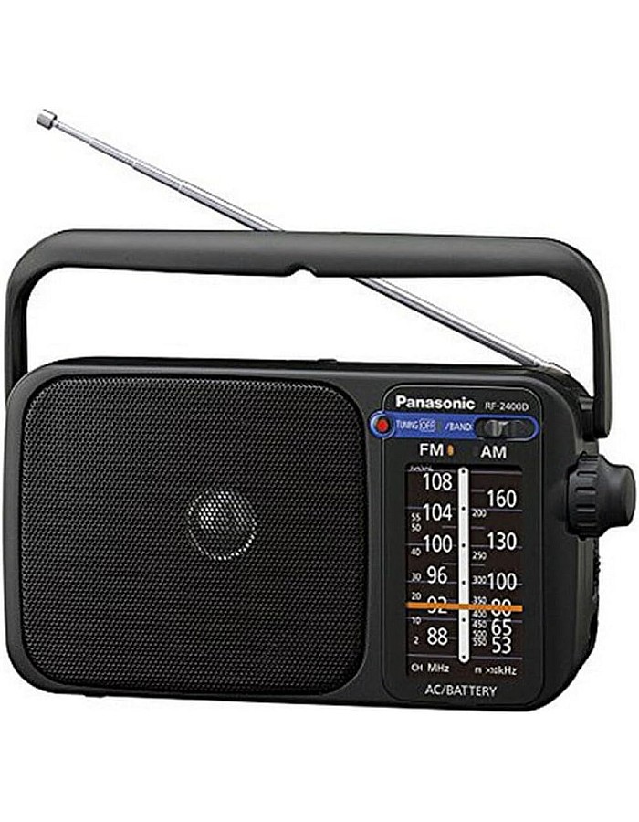 راديو رقمي محمول عالي الجودة من باناسونيك RF-2400D - اسود