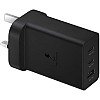 Samsung 65W PD Power Adapter Trio 2 x USB C & 1 x USB A Black UK Plug - EP-T6530NBEGGB