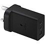 Samsung 65W PD Power Adapter Trio 2 x USB C & 1 x USB A Black UK Plug - EP-T6530NBEGGB