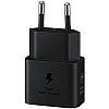محول شاحن سريع وموفر للطاقة، USB نوع سي بقوة 25 واط من سامسونج، أسود، EP-T2510N