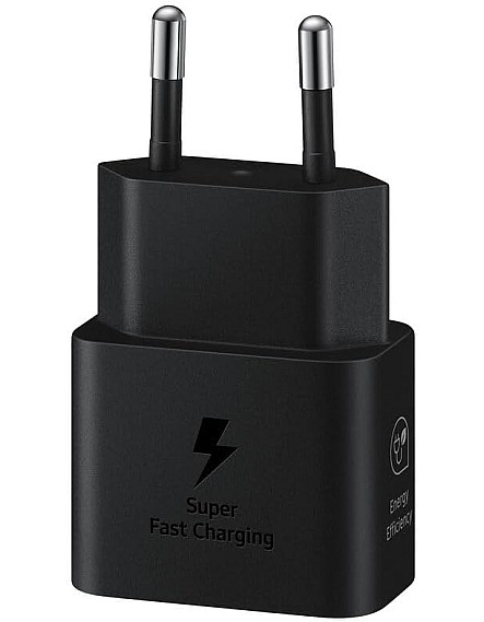 محول شاحن سريع وموفر للطاقة، USB نوع سي بقوة 25 واط من سامسونج، أسود، EP-T2510N