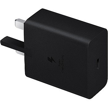 شاحن من سامسونج بتقنية USB، متوافق مع سماعات الأذن والتابلت وأجهزة سامسونج المحمولة، فائق السرعة 45 واط