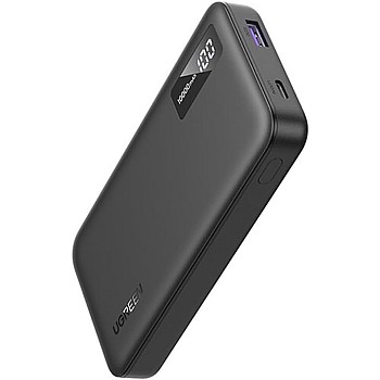 شاحن باور بانك 10000 مللي أمبير في الساعة 22.5 وات من يوجرين، شاحن باور بانك محمول USB A وUSB C، يدعم الشحن السريع وتوصيل الطاقة 3.0، شاشة رقمية، متو