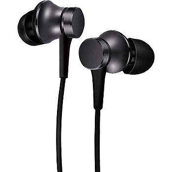 Xiaomi Mi In-Ear Earphones Basic with High-Fidelity Sound, Built-in Microphone, and Comfortable Silicone Ear Tips in Black for Enhanced Audio Quality and Clear Calls