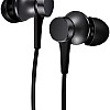 Xiaomi Mi In-Ear Earphones Basic with High-Fidelity Sound, Built-in Microphone, and Comfortable Silicone Ear Tips in Black for Enhanced Audio Quality and Clear Calls