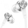 Xiaomi Piston in-Ear Headphones with High-Fidelity Sound, Built-in Microphone, and Comfortable Silicone Ear Tips in Matte Silver for an Enhanced Listening Experience and Clear Calls