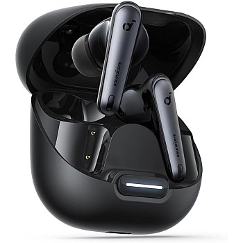 soundcore by Anker Liberty 4 NC Wireless Noise Cancelling Earbuds, 98.5% Noise Reduction, Adaptive Noise Cancelling to Ears and Environment, Hi-Res Sound, 50H Battery, Wireless Charging, Bluetooth 5.3