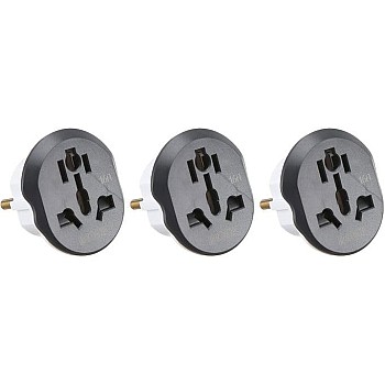 3pcs Triple to Dual Plug Adapter 16A