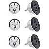 3pcs Triple to Dual Plug Adapter 16A