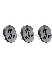 3pcs Triple to Dual Plug Adapter 16A