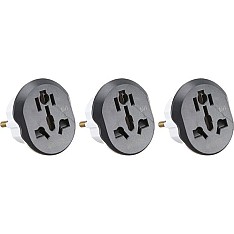 3pcs Triple to Dual Plug Adapter 16A