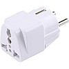 AC 250V 10A EU Plug Universal Power Supply RU ES US Conversion Europe Power Outlet Converter Plug(White)