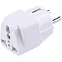 AC 250V 10A EU Plug Universal Power Supply RU ES US Conversion Europe Power Outlet Converter Plug(White)