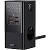 شاحن USB النوع سي 35 واط من باسيوس نوع GaN5 ثلاثي مع مفتاح، 3 تيار مستمر + 2 USB سي + 2 USB ايه، شاحن بي دي محمول لماك بوك، اي باد، آيفون 12/13/14/15، جالاكس