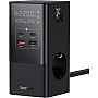شاحن USB النوع سي 35 واط من باسيوس نوع GaN5 ثلاثي مع مفتاح، 3 تيار مستمر + 2 USB سي + 2 USB ايه، شاحن بي دي محمول لماك بوك، اي باد، آيفون 12/13/14/15، جالاكس