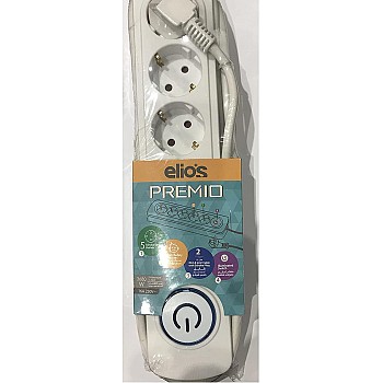 Elios Electric Power with 5 Socket Outlets Premio - White