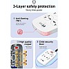 LDNIO SC4407C 4 POWER SOCKET EXTENTION With 2 USB + 2 USB C (45W) DEFENDER SERIES 2M Havy Duty Power Card - white