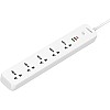 LDNIO SC5319 Multi Socket Extension Lead with 5 AC 3 USB Power Socket Plug Extender 2M Wall Mountable Universal Power Strip - White