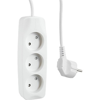 PluGuard Power Strip 3 outlets and Cable 2 m 3500W - 250V - 16A
