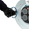 Power Lock PluGuard Metal Cable Reel 50M with 4 Sockets Water Resistant IP44 - White