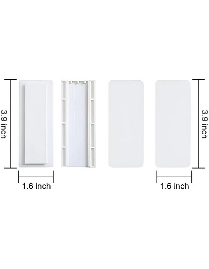 Punch-Free Self Adhesive Electrical Connector, Wall Plug Adapter, Reusable Wall Mount or Desk, Ideal for Wi-Fi Devices, Remote Controls, Tissue Box Storage