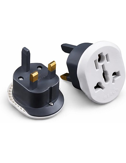 Triple Universal Travel Plug Adapter – Pack of 2 – High Quality Copper Components – 16A, 250V – Compatible with 150+ Countries – Compact & Safe Design for Home, Office & Trip Use