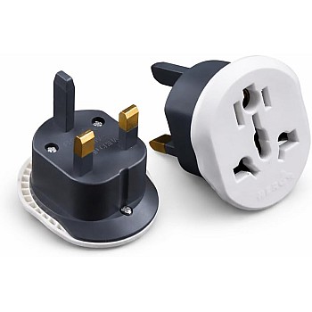 Triple Universal Travel Plug Adapter – Pack of 2 – High Quality Copper Components – 16A, 250V – Compatible with 150+ Countries – Compact & Safe Design for Home, Office & Trip Use