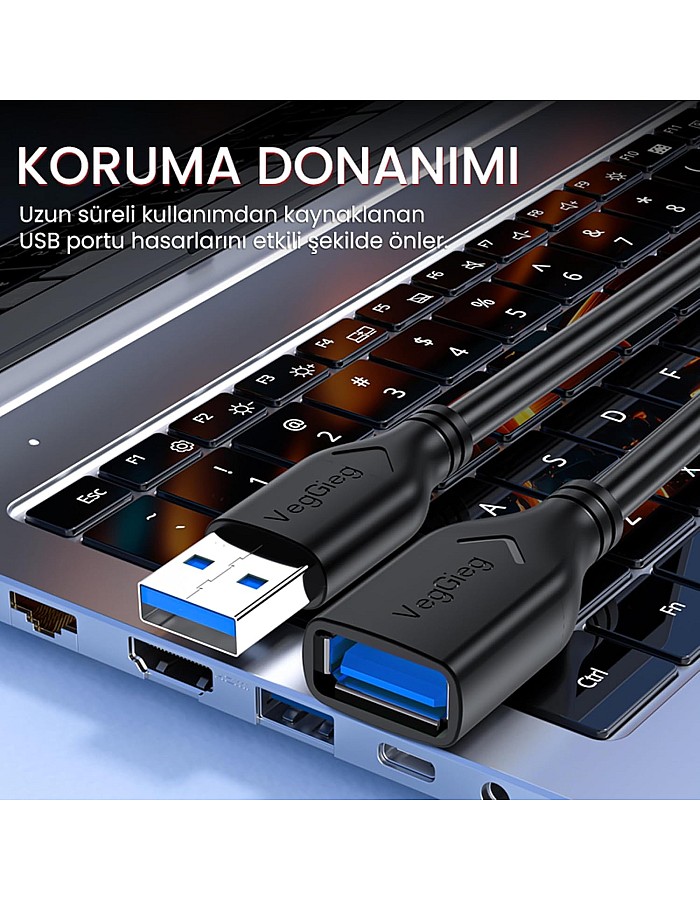 VegGieg USB 3.0 Extension Cable 2 Meter