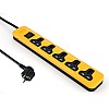 iLOCK power strip 5 universal outlets with overload switch (white)