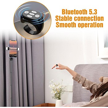 2025 New Wireless Bluetooth Finger Tip Remote Control for Phone Tablet TikTok Bluetooth Page Turner Compatible with Android Only