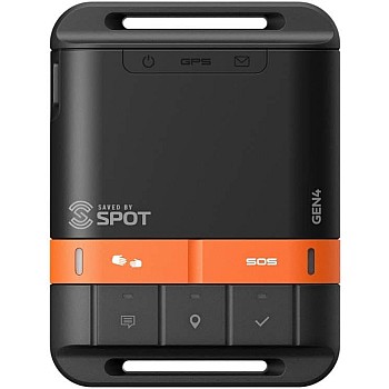Globalstar Spot Gen 4 Satellite GPS Messenger Handheld Portable GPS Messenger for Hiking, Camping, Outdoor Activities Satellite Network Coverage Subscription Applicable