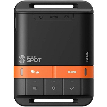 Globalstar Spot Gen 4 Satellite GPS Messenger Handheld Portable GPS Messenger for Hiking, Camping, Outdoor Activities Satellite Network Coverage Subscription Applicable