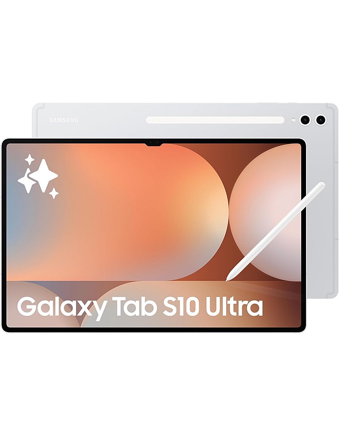 Samsung Galaxy Tab S10 Ultra, AI Tablet, Android Tablet, 5G, 12GB RAM, 512GB Storage, AMOLED Display, Anti-reflection, Durable, S Pen Included, Platinum Silver (UAE Version)