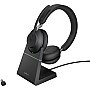 سماعات ستيريو للرأس مع حامل - باللون الاسود من جابرا Evolve2 65 Link380c MS