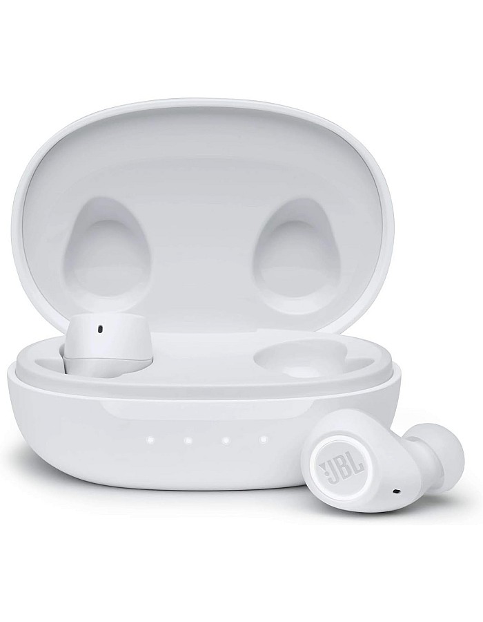 Jbl free 2 bluetooth wireless noise cancelling earphones with microphone and charging box - white earphones Airpods earbuds headphones