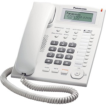 Panasonic KX-TS880 Caller ID White - Phones (Learphone, 50 Entries, Caller ID, White)