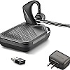 YISMO Plantronics Voyager 5200-UC Bluetooth Headset Bundle w/Bonus Wall Charger #206110-01-B | for Smartphones PC MAC Using RingCentral Software or App