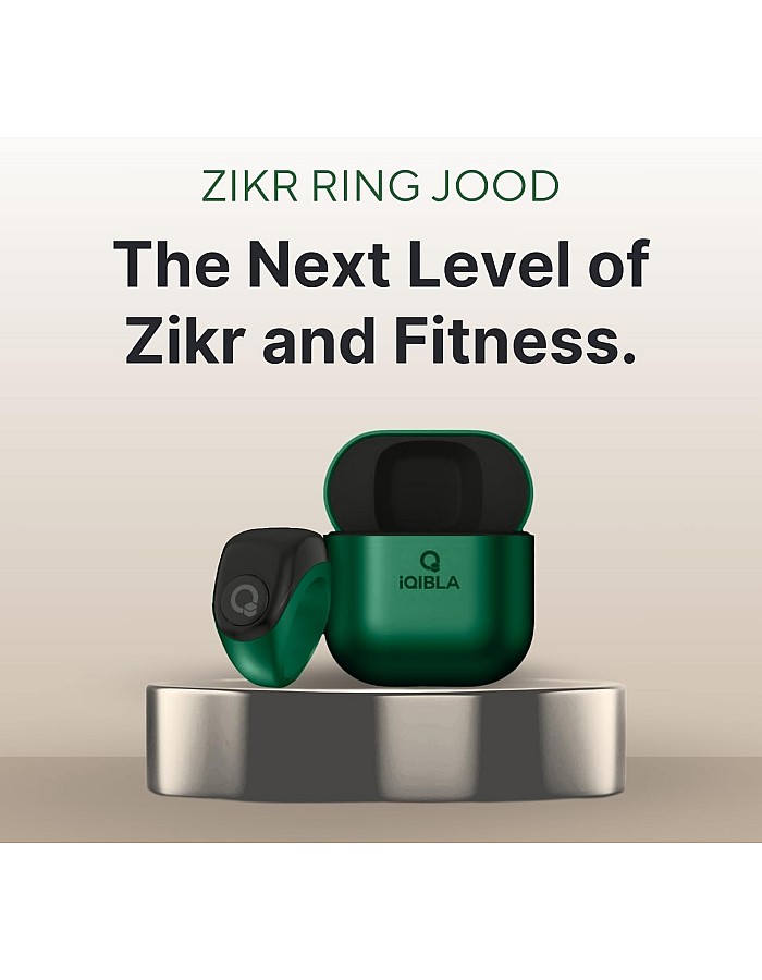 TAKVA - Zikr Ring Jood | Smart Tasbih Ring (Black)