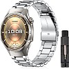 ZoRoll 22 mm Metal Bracelet Compatible with Huawei Watch GT 6 46 mm/6 Pro/GT5/GT5/GT4/GT3/Ultimate/Buds, Stainless Steel Metal Replacement Strap Men and Women Watch Strap for Huawei Watch 5 46 mm