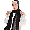 حجاب اسلامي فاخر على الطراز الكويتي للنساء، طرح قطن ليكرا كويتي، شال وشاح رأس حريمي، حجاب لف طرحه(180x75 سم)