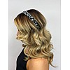 New Zebra Leopard Headband Scrunchies Elastic Hair Bands Women Fashion Retro Striped Ponytail Holder Hair Accessories (Black, One size)