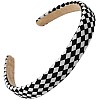 New Zebra Leopard Headband Scrunchies Elastic Hair Bands Women Fashion Retro Striped Ponytail Holder Hair Accessories (Black, One size)