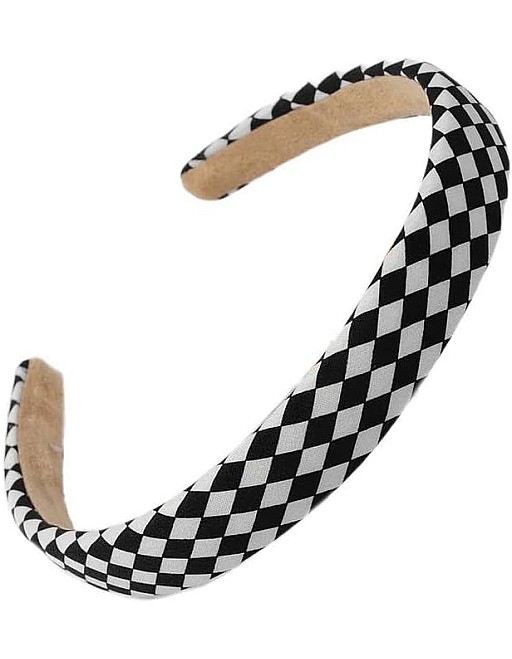 New Zebra Leopard Headband Scrunchies Elastic Hair Bands Women Fashion Retro Striped Ponytail Holder Hair Accessories (Black, One size)