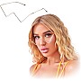 ذا باك | نظارة شمسية من قطعة واحدة للنساء، باطار عصري على شكل حرف W بتصميم مرصع بحجر الراين، مظهر عصري جريء