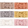 Baby Girl Knit Headwrap Gift Set - 12-24 inches, 1 Count, Gray, Rose, White - Newborn, Infant, Toddler