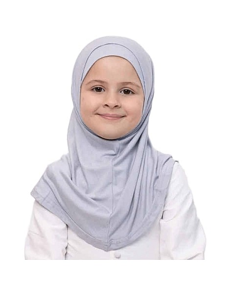 Hijab "Syrian Veil 2 Pieces Cotton for Kids - Soft and Comfortable Practical Design Attractive Colors" Easy to Wear