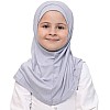 Hijab "Syrian Veil 2 Pieces Cotton for Kids - Soft and Comfortable Practical Design Attractive Colors" Easy to Wear