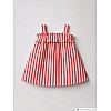 LC WAIKIKI S5K106Z1-LFA-1 baby Linen 100% Cotton Square Collar Regular Dresses - Baby Girls