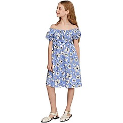 LC WAIKIKI Square Collar Girls' Poplin Dress